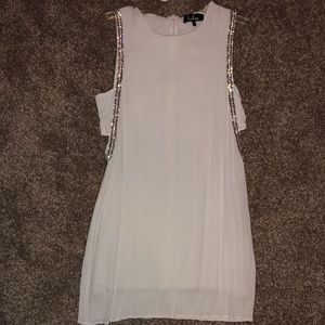 lulus white sequin dress!